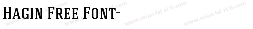 Hagin Free Font字体转换